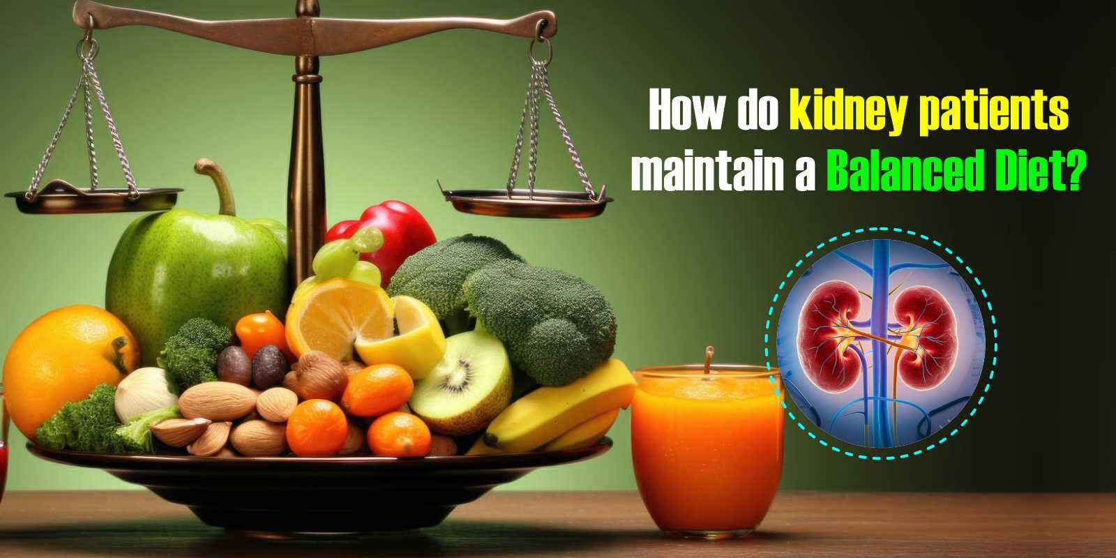 How do kidney patients maintain a Balanced Diet?